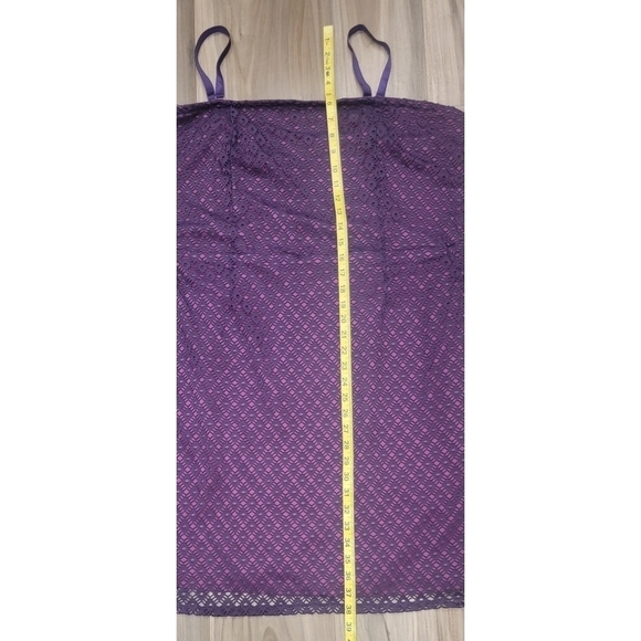 Lane Bryant Purple Crochet Dress with removable straps - Picture 4 of 9